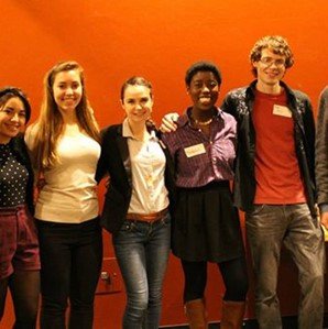 Group of people posing for a photo