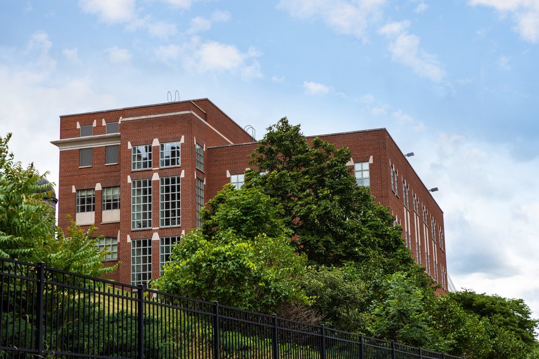 Exterior of Falk College.