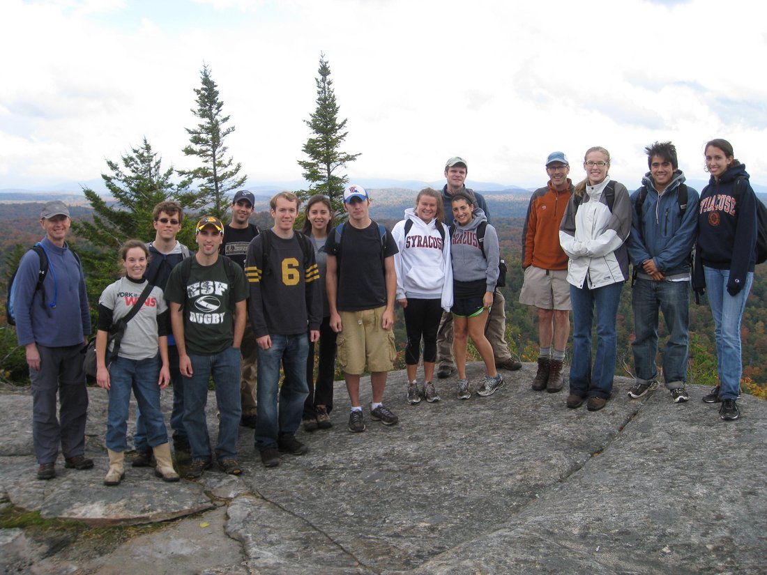 Geography students and faculty